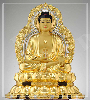 amitabha buddha large statues gold plated DZ-BUDDHA04